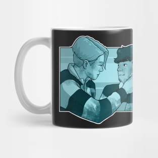 Nick and Charlie - heartstopper drawing - rugby Mug